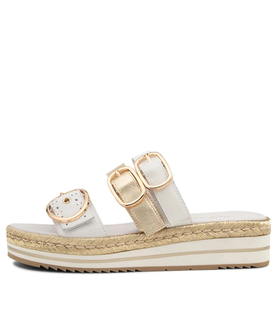 Women DJANGO & JULIETTE Espadrilles<Abbas White Multi Slides