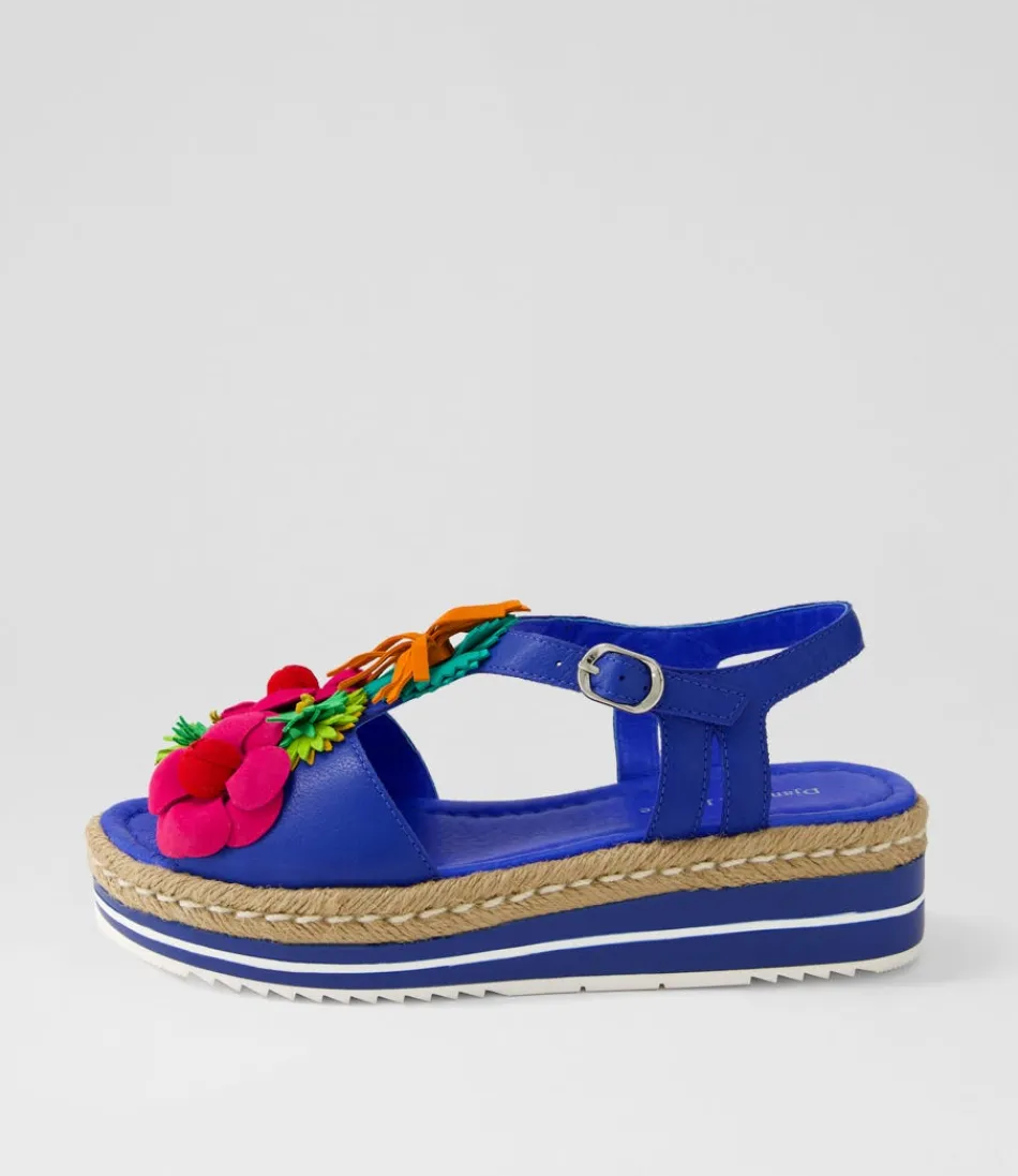 Women DJANGO & JULIETTE Espadrilles<Abela Cobalt Multi Leather Sandals