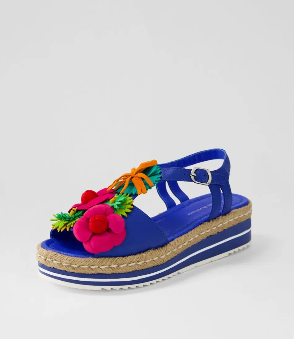 Women DJANGO & JULIETTE Espadrilles<Abela Cobalt Multi Leather Sandals