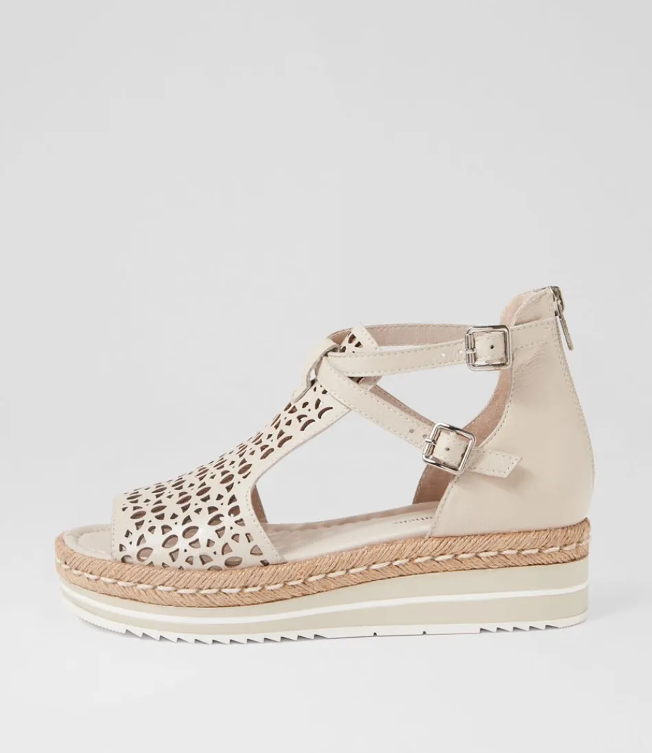 Women DJANGO & JULIETTE Espadrilles<Accra Almond Leather Espadrilles