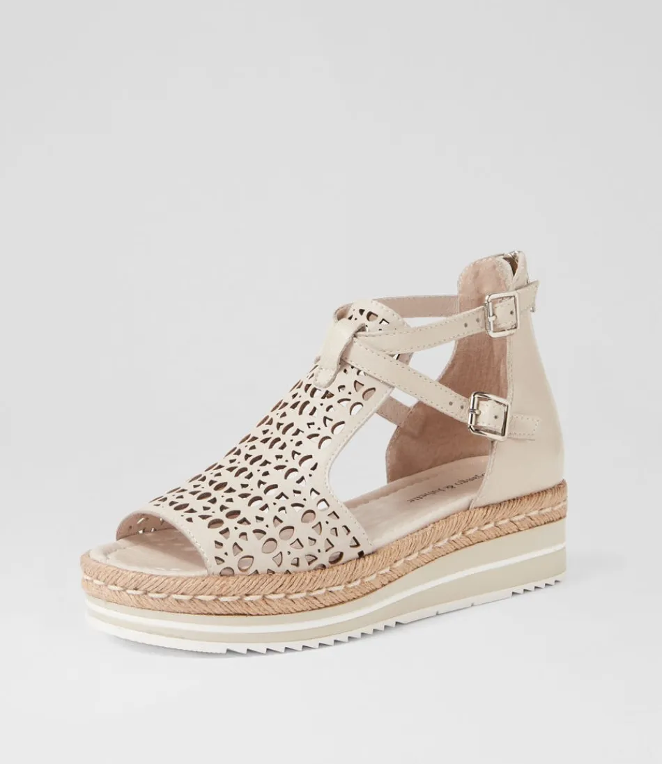 Women DJANGO & JULIETTE Espadrilles<Accra Almond Leather Espadrilles