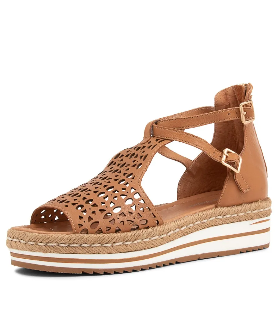 Women DJANGO & JULIETTE Espadrilles<Accra Dark Tan Leather Espadrilles