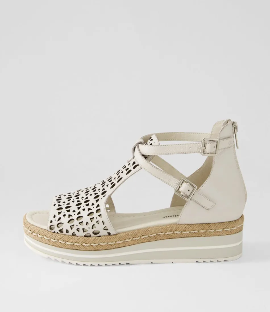 Women DJANGO & JULIETTE Espadrilles<Accra Ivory Leather Espadrilles