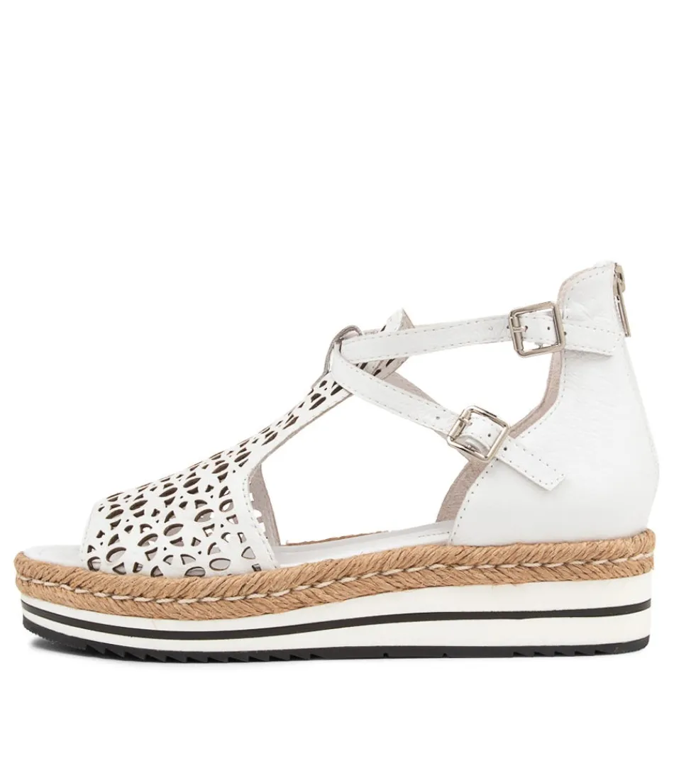 Women DJANGO & JULIETTE Espadrilles<Accra White Leather Espadrilles