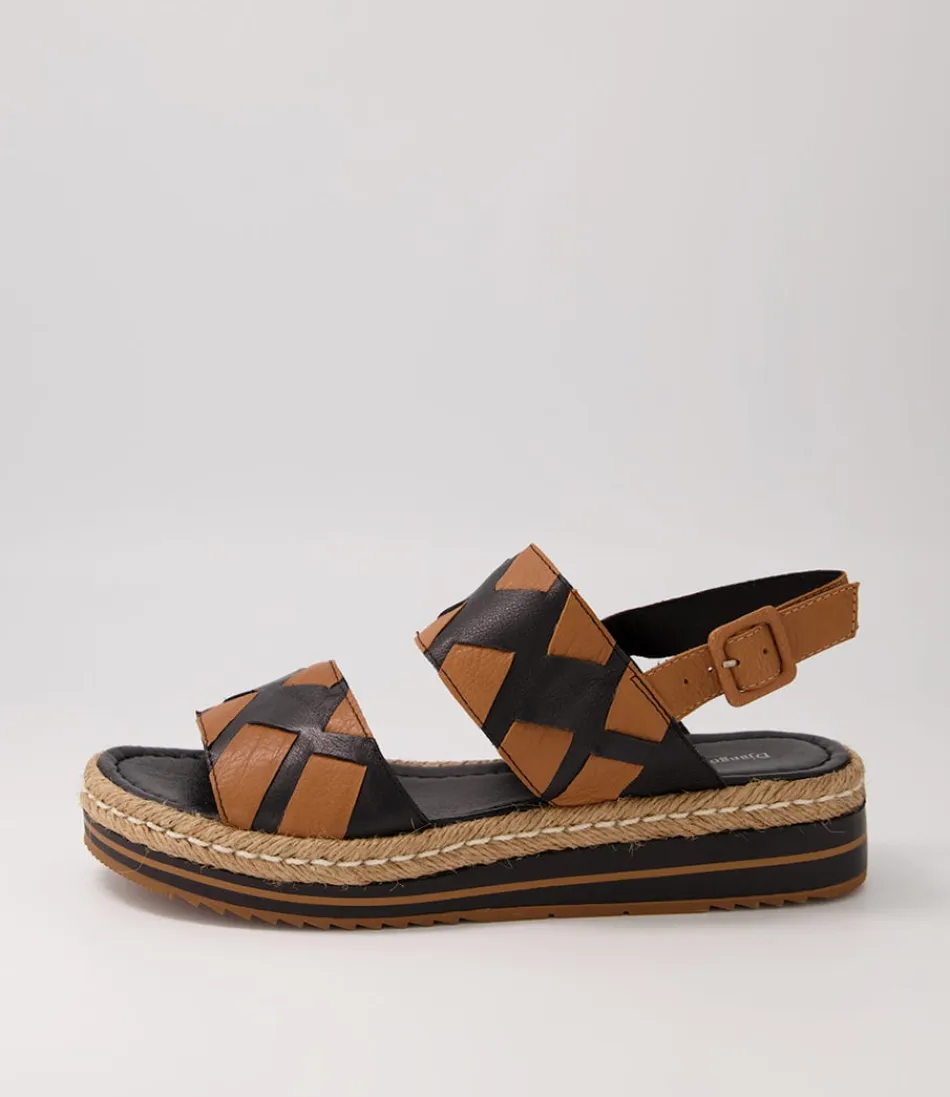 Women DJANGO & JULIETTE Espadrilles<Acke Black Dark Tan Leather Espadrilles