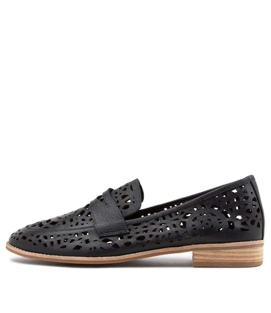 Women DJANGO & JULIETTE Loafers<Addah Lrg Navy Leather Loafers