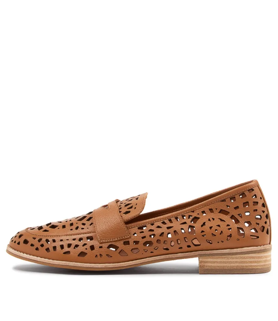 Women DJANGO & JULIETTE Loafers<Addah Lrg Tan Leather Loafers