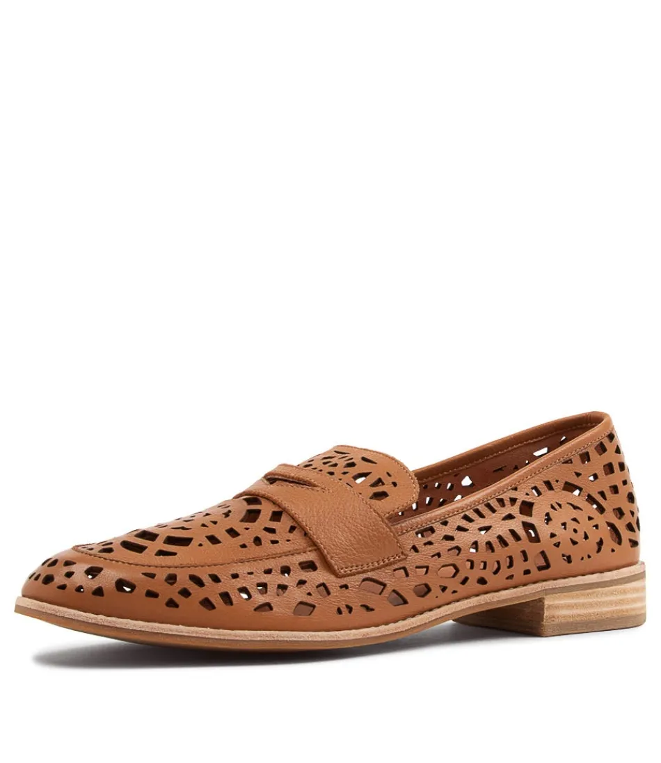 Women DJANGO & JULIETTE Loafers<Addah Lrg Tan Leather Loafers