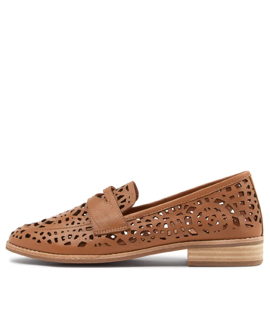 Women DJANGO & JULIETTE Loafers<Addah Tan Leather Loafers