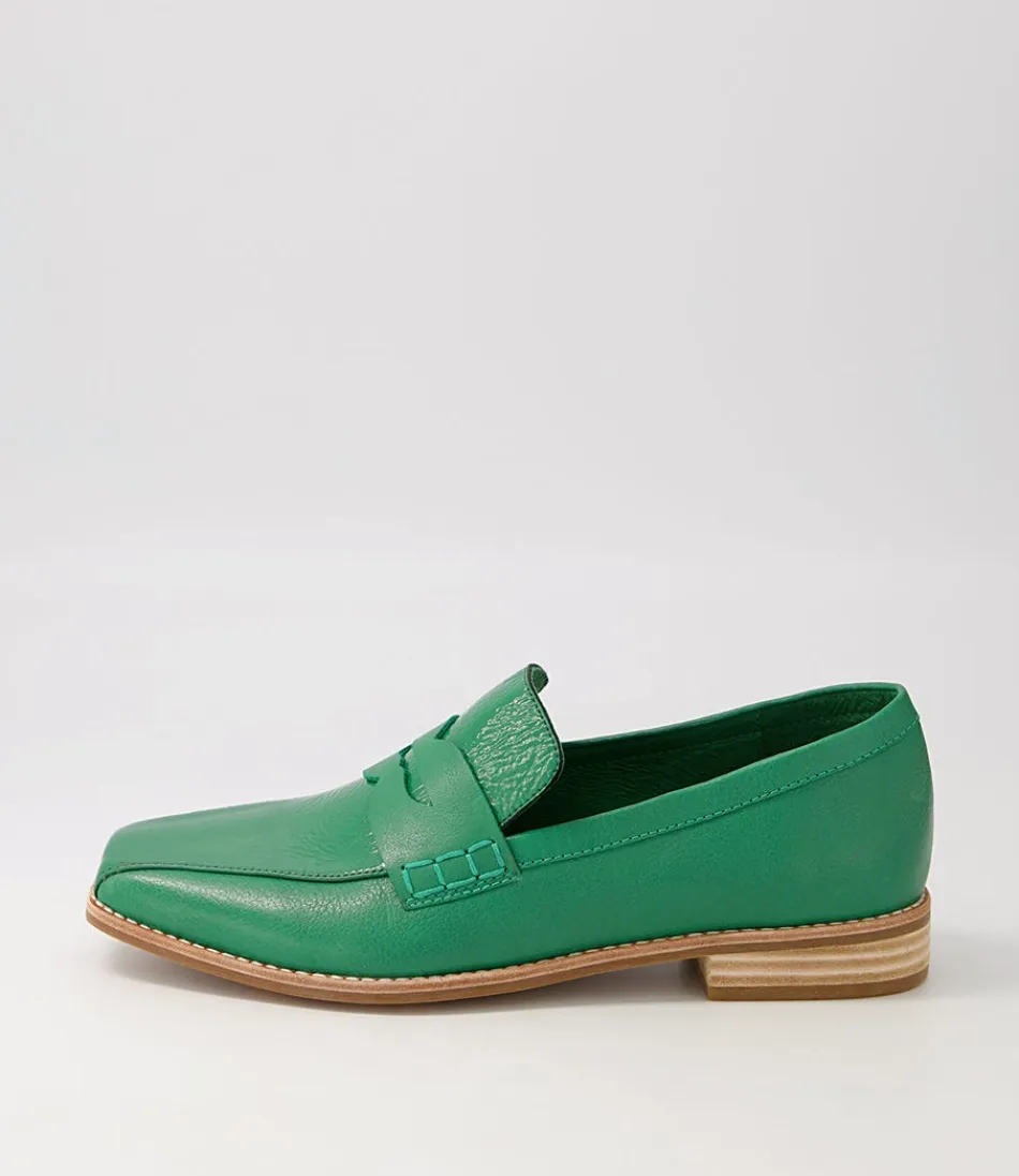 Women DJANGO & JULIETTE Loafers<Agape Dark Emerald Spearmint Patent Leather Loafers