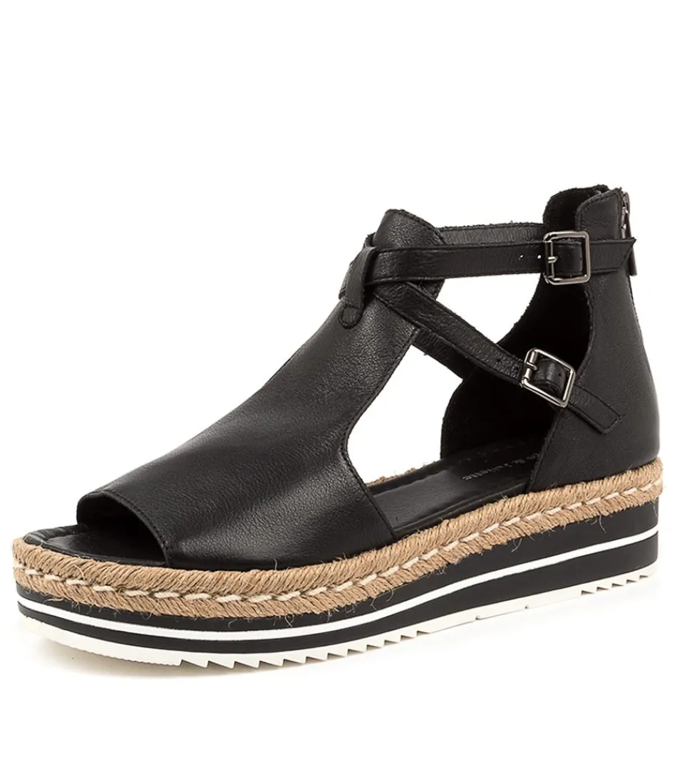 Women DJANGO & JULIETTE Espadrilles<Alexys Black Leather