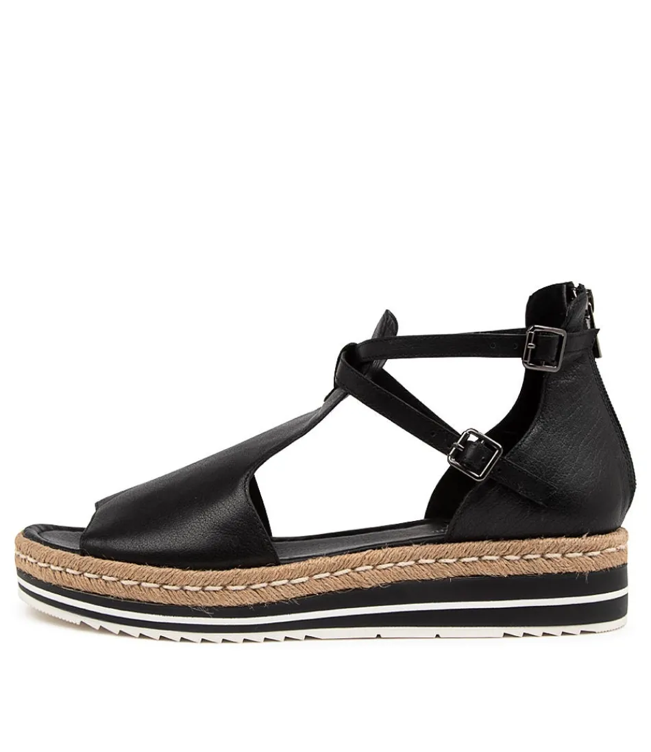 Women DJANGO & JULIETTE Espadrilles<Alexys Lrg Black Leather