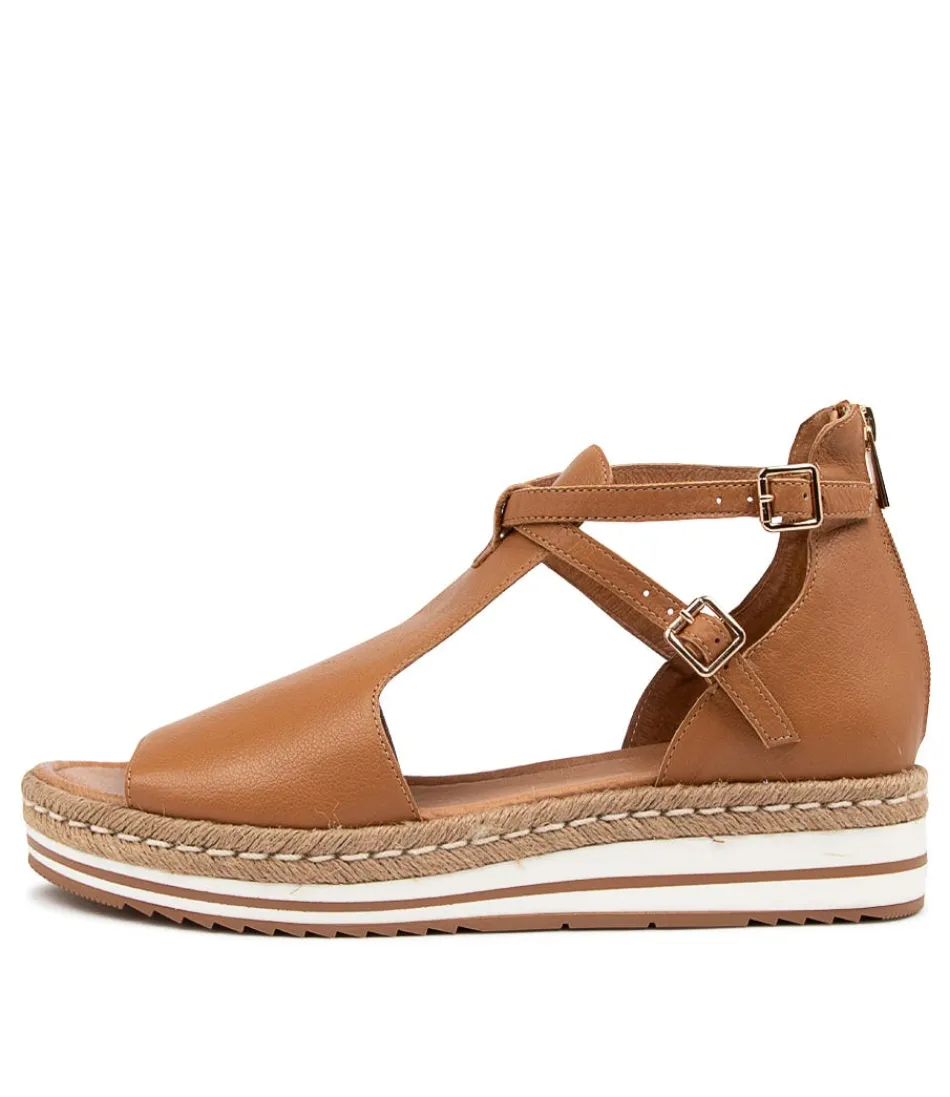 Women DJANGO & JULIETTE Espadrilles<Alexys Lrg Dk Tan Leather