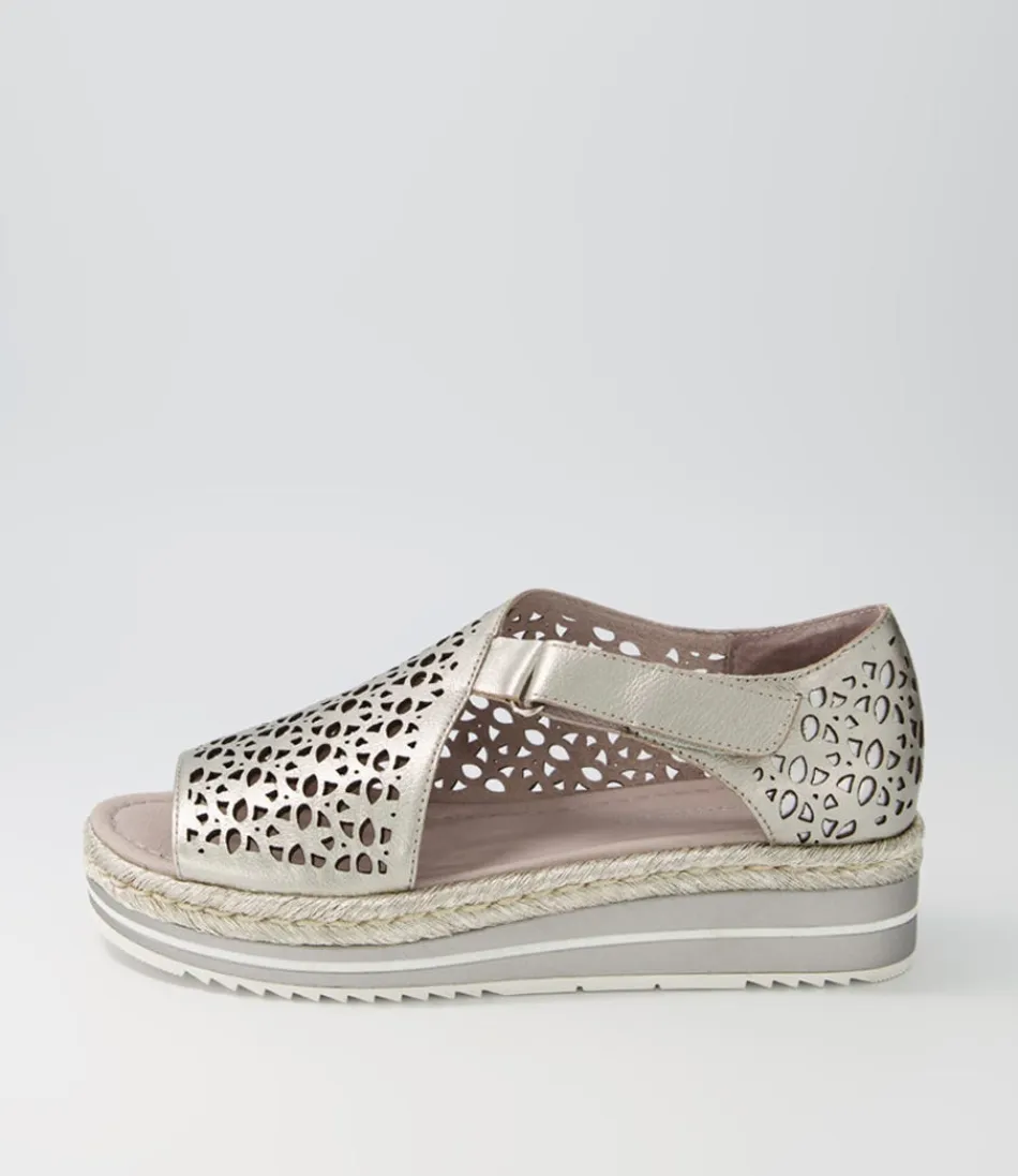 Women DJANGO & JULIETTE Espadrilles<Alkiet Argento Argento Rope Leather Espadrilles