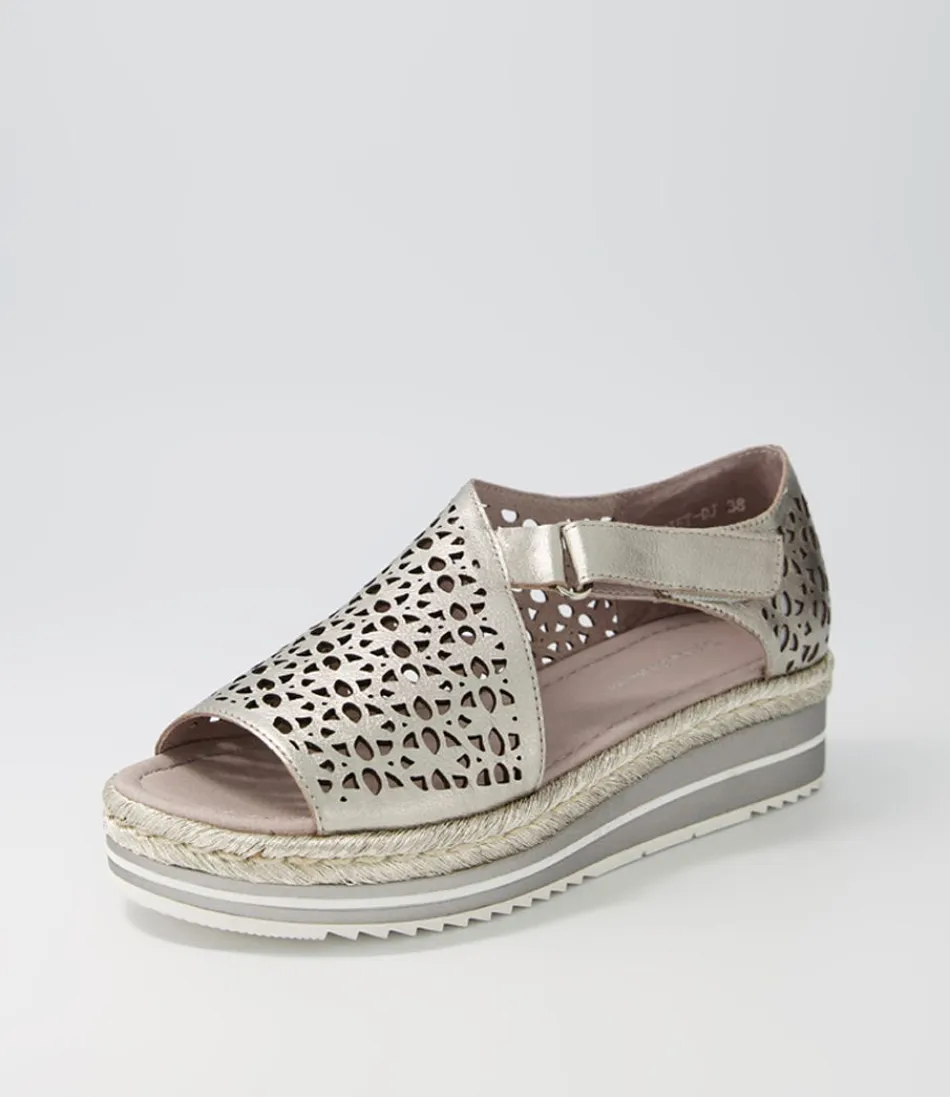 Women DJANGO & JULIETTE Espadrilles<Alkiet Argento Argento Rope Leather Espadrilles