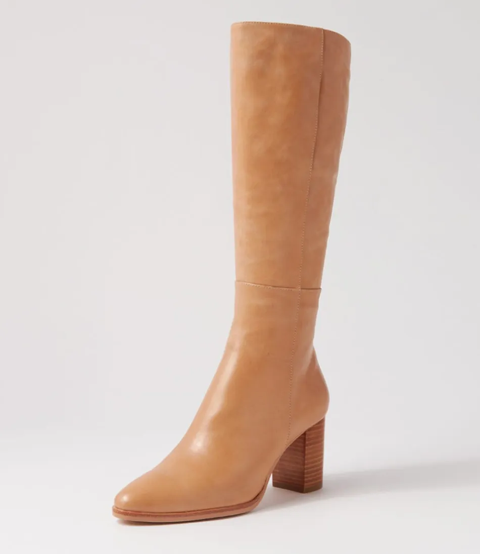 Women DJANGO & JULIETTE Boots<Allouta Cappuccino Leather Knee High Boots