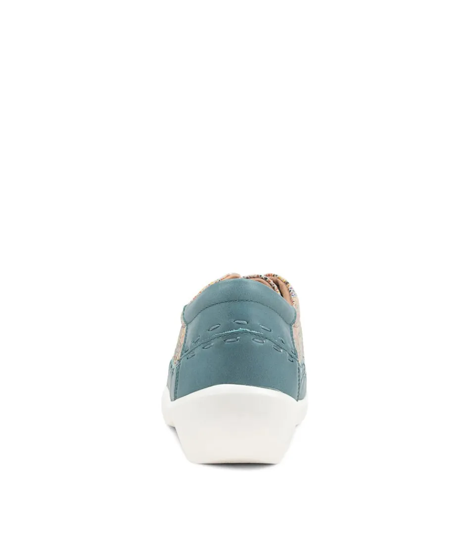 Women ZIERA Comfort<Allsorts Xw Blue White Multi Flat Shoes