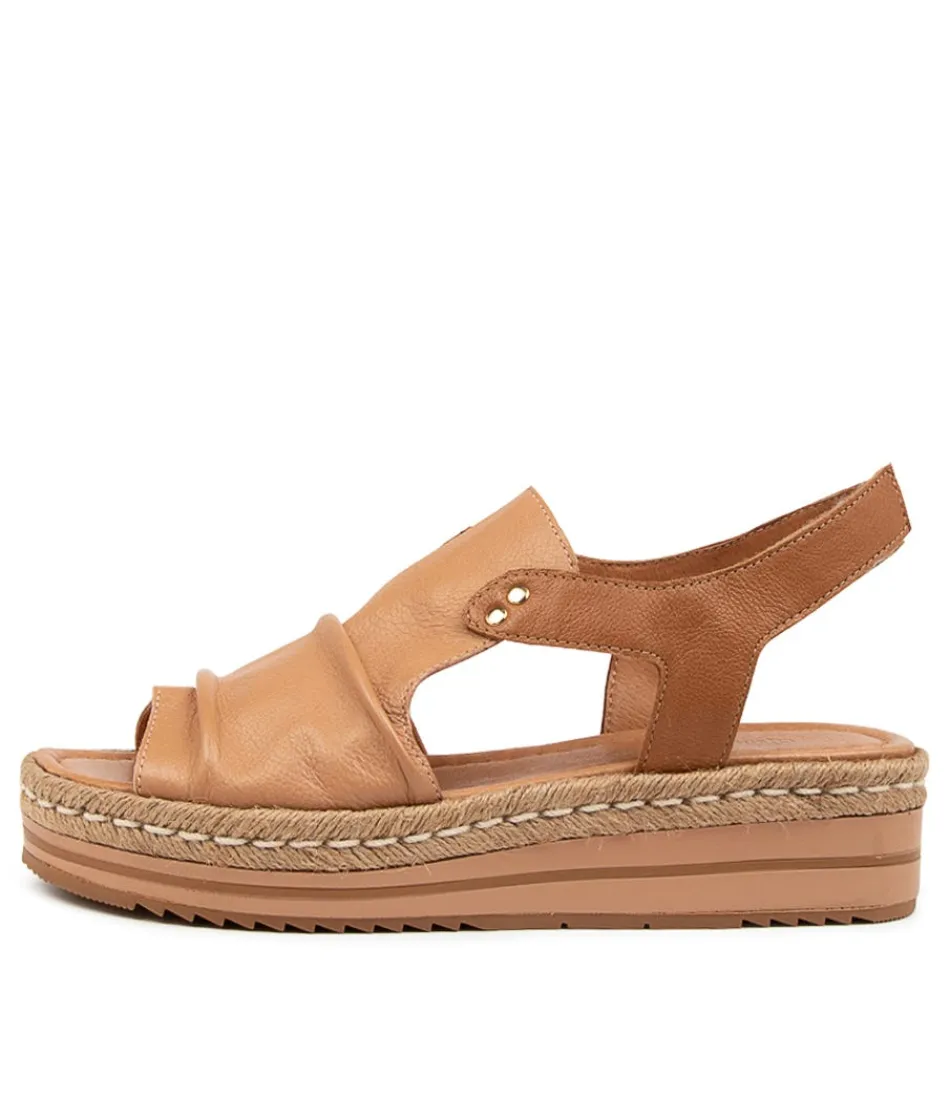 Women DJANGO & JULIETTE Espadrilles<Alora Cafe-Dk Tan Leather