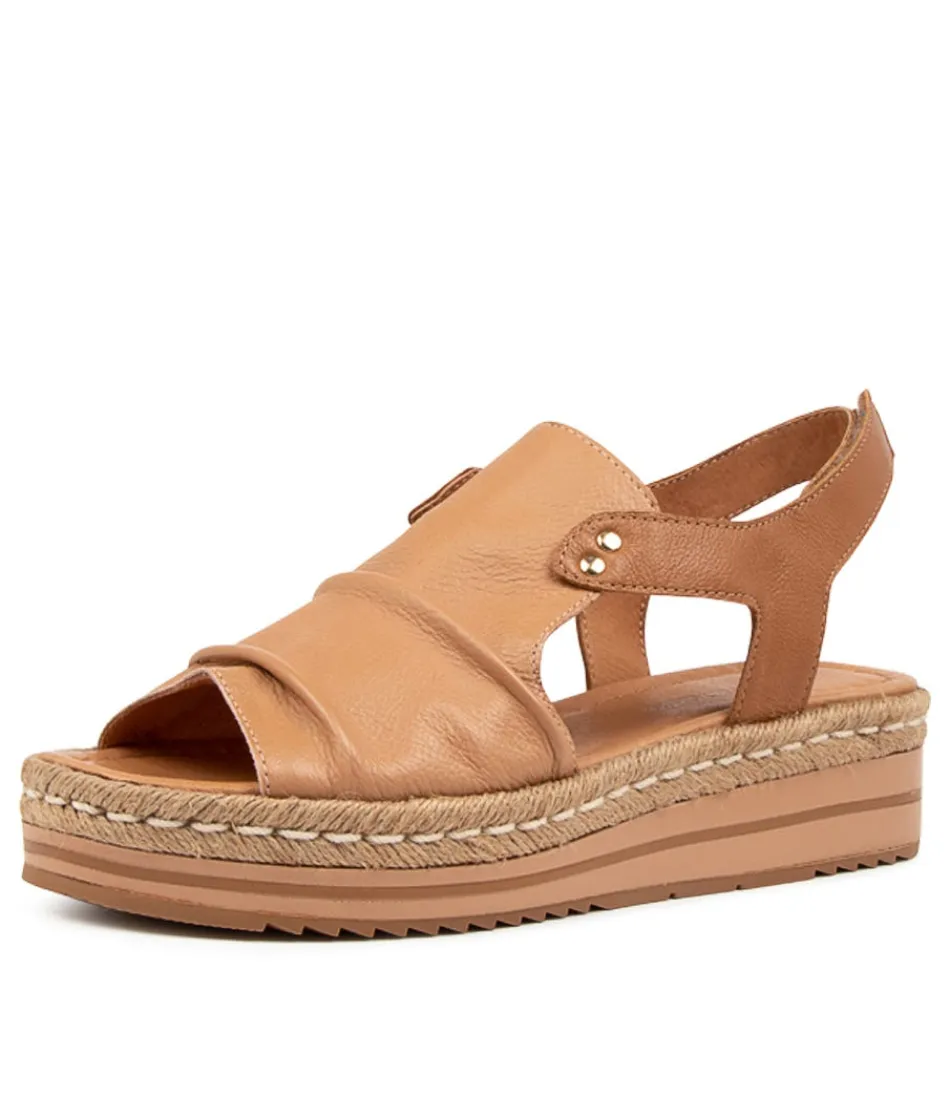 Women DJANGO & JULIETTE Espadrilles<Alora Cafe-Dk Tan Leather