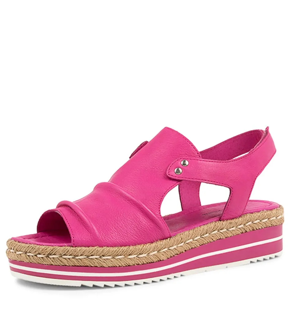 Women DJANGO & JULIETTE Espadrilles<Alora Dj Fuchsia Leather