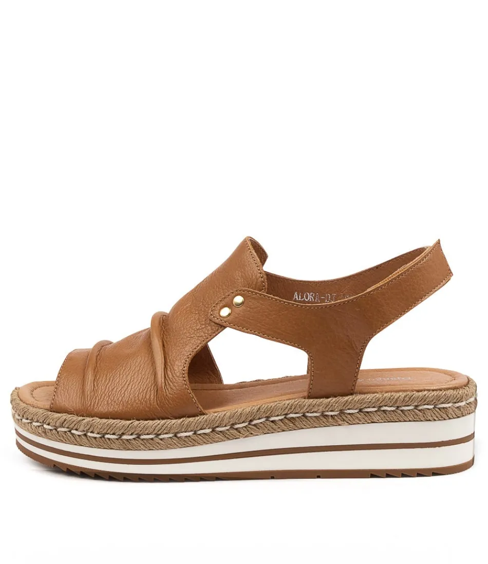 Women DJANGO & JULIETTE Espadrilles<Alora Dk Tan Leather