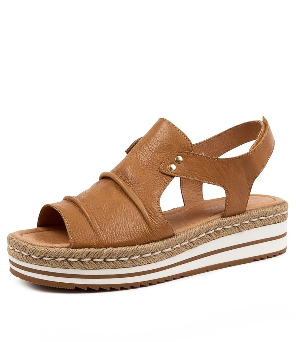 Women DJANGO & JULIETTE Espadrilles<Alora Dk Tan Leather