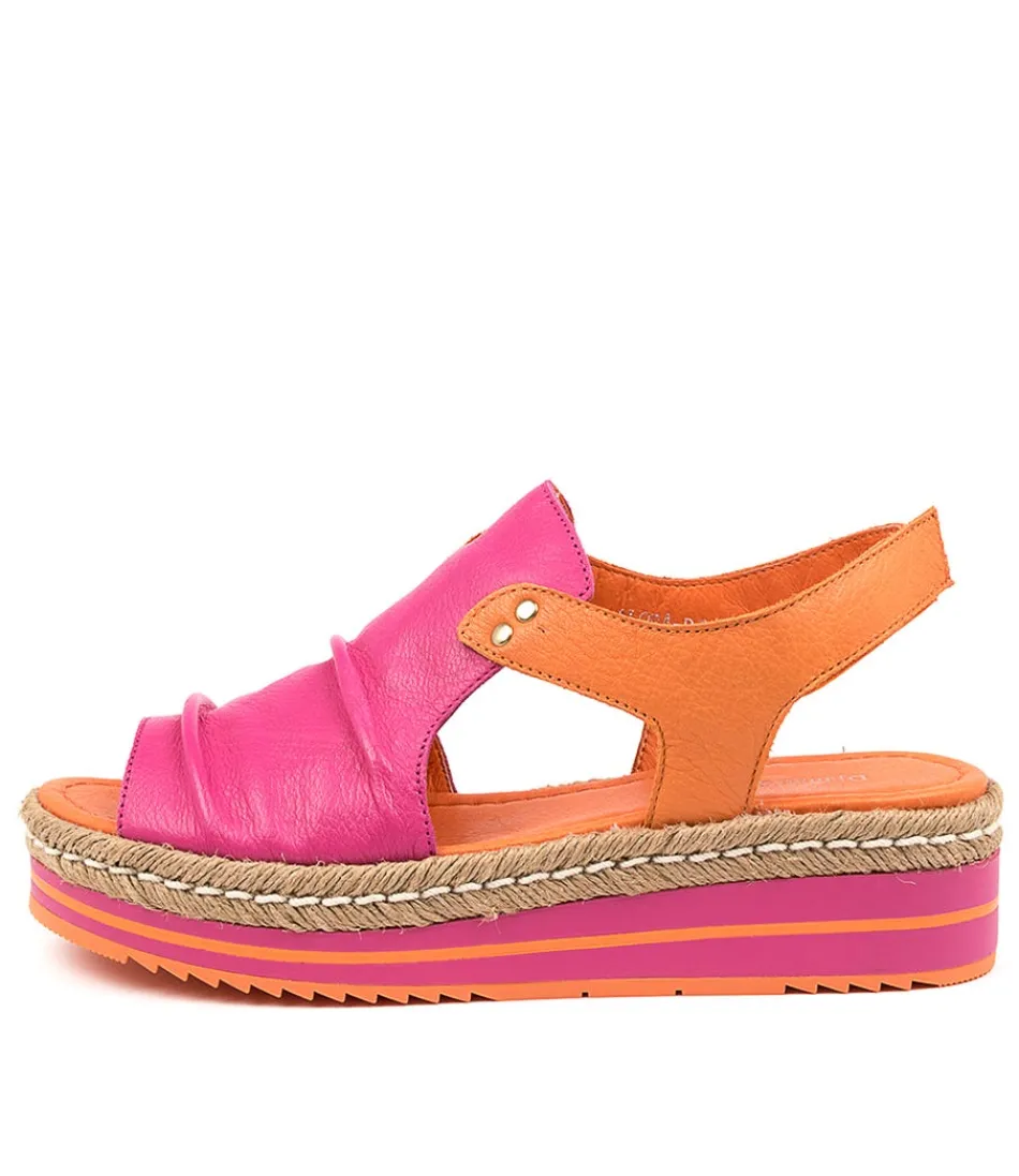 Women DJANGO & JULIETTE Espadrilles<Alora Fuchsia-Orange Lthr