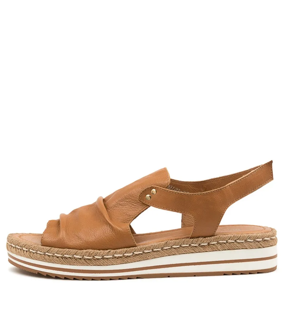 Women DJANGO & JULIETTE Espadrilles<Alora Lrg Dk Tan Leather