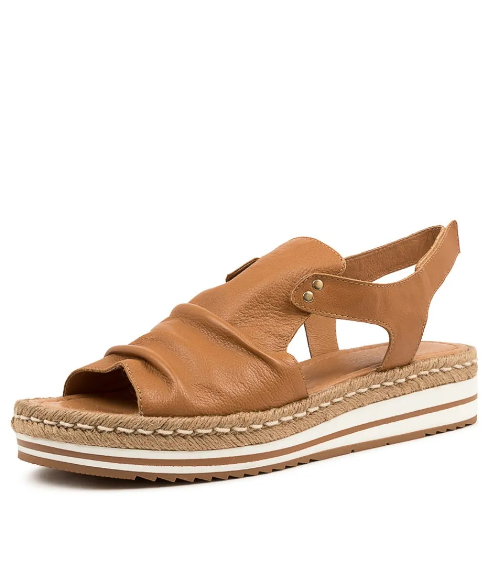 Women DJANGO & JULIETTE Espadrilles<Alora Lrg Dk Tan Leather