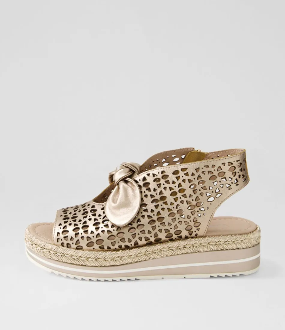 Women DJANGO & JULIETTE Espadrilles<Altona Champagne Rope Leather Espadrilles