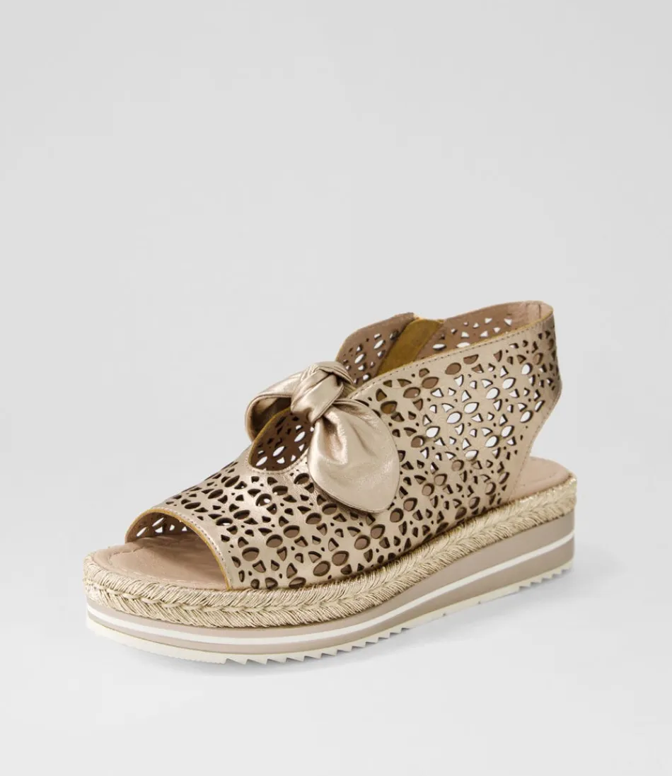 Women DJANGO & JULIETTE Espadrilles<Altona Champagne Rope Leather Espadrilles