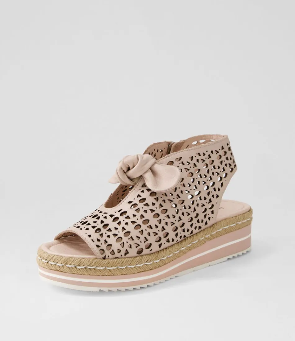 Women DJANGO & JULIETTE Espadrilles<Altona Rose Leather Sandals