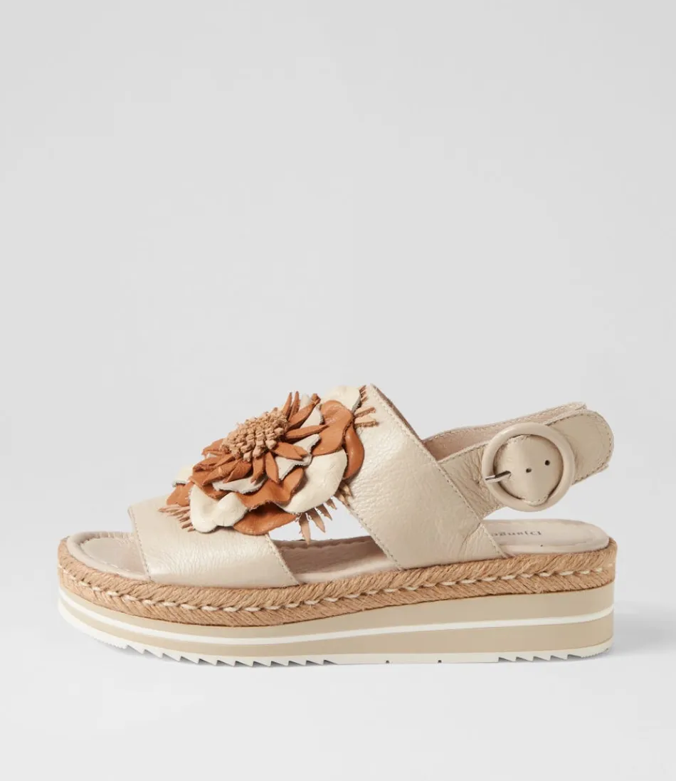 Women DJANGO & JULIETTE Espadrilles<Amare Almond Natural Multi Leather Espadrilles