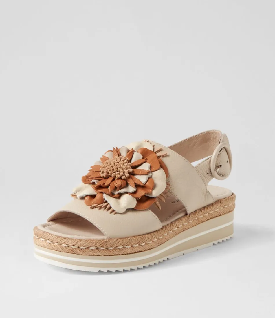 Women DJANGO & JULIETTE Espadrilles<Amare Almond Natural Multi Leather Espadrilles