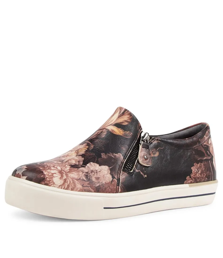 Women ZIERA Sneakers<Ambera W Antique Floral Leather Sneakers