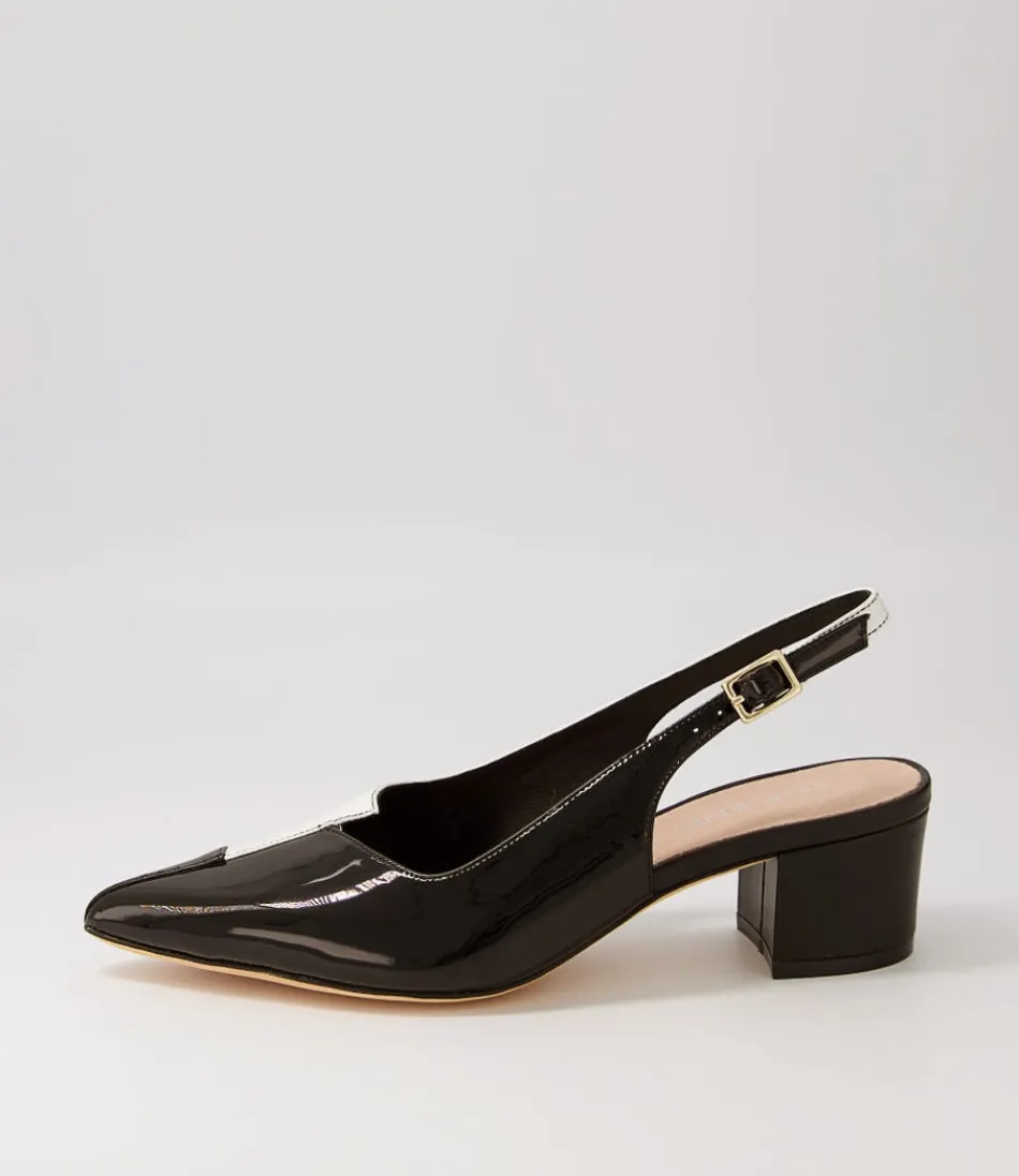 Women TOP END Heels<Amedeo Black White Multi Heels