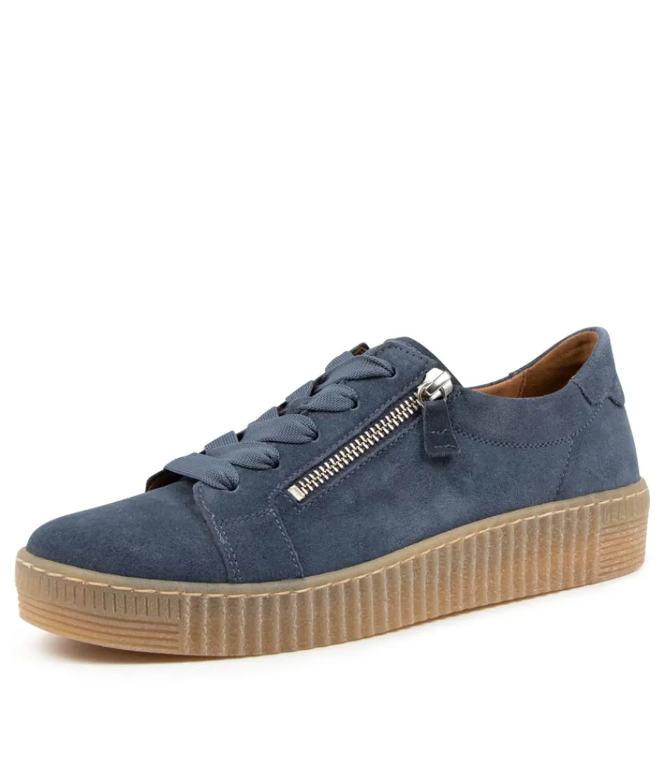 Women GABOR Comfort<Amelia Blau Suede