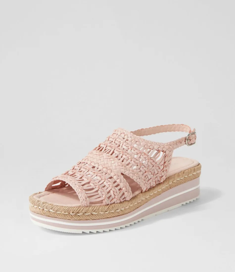 Women DJANGO & JULIETTE Espadrilles<Amiri Pale Pink Woven Sandals