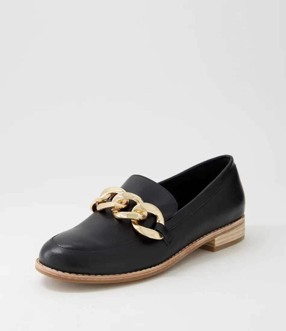 Women DJANGO & JULIETTE Loafers<Ampard Black Leather Loafers