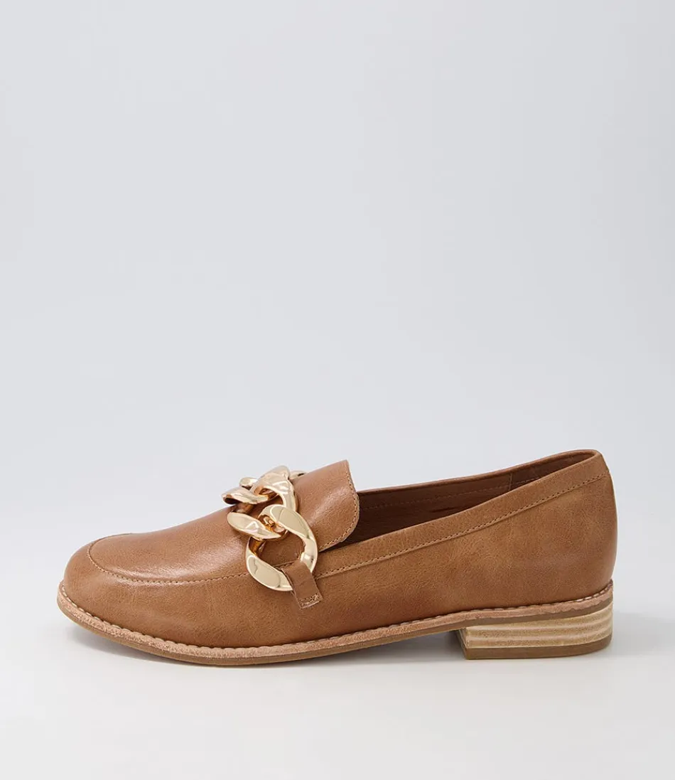 Women DJANGO & JULIETTE Loafers<Ampard Tan Leather Loafers