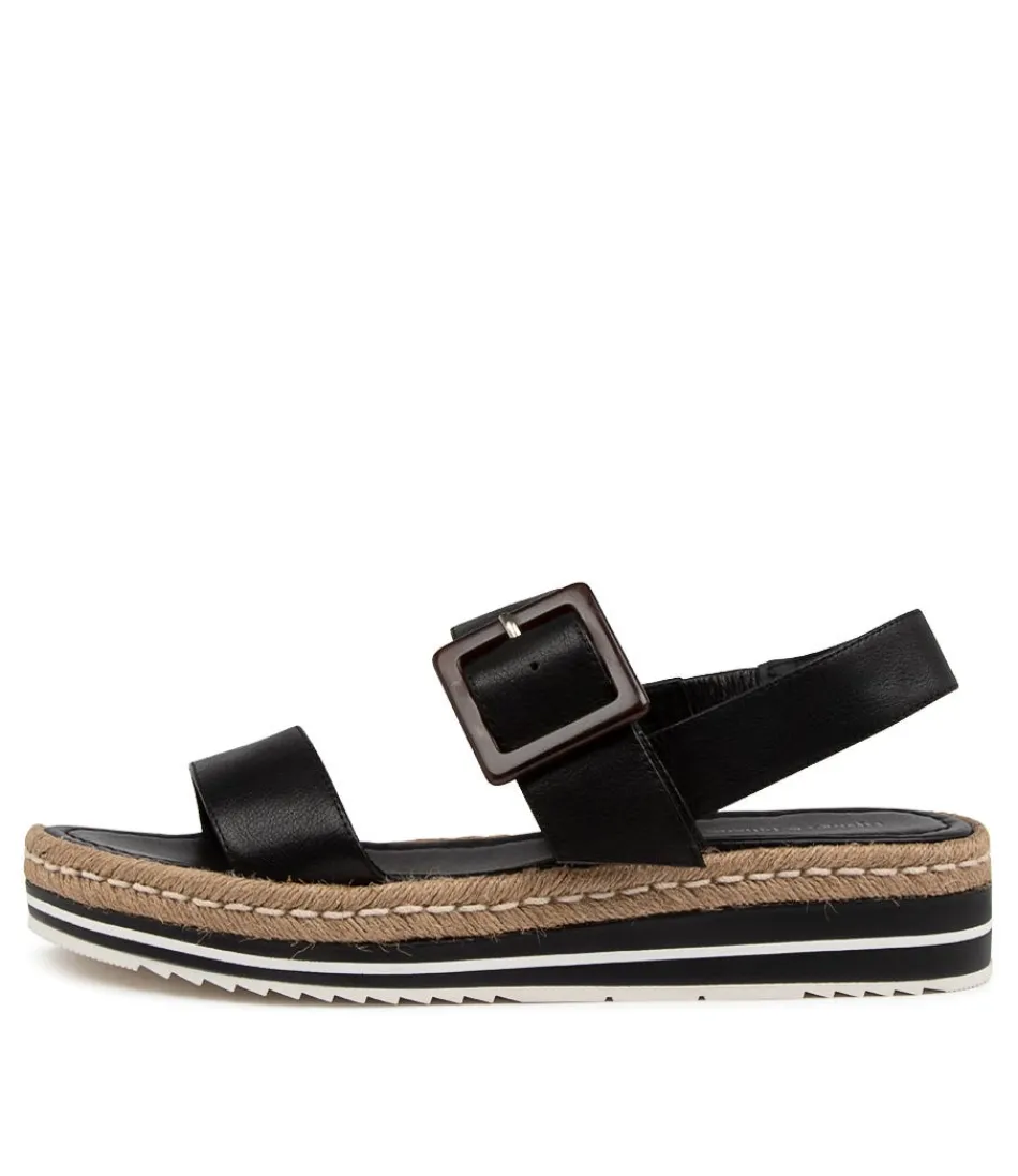 Women DJANGO & JULIETTE Espadrilles<Antonio Lrg Blk Leather