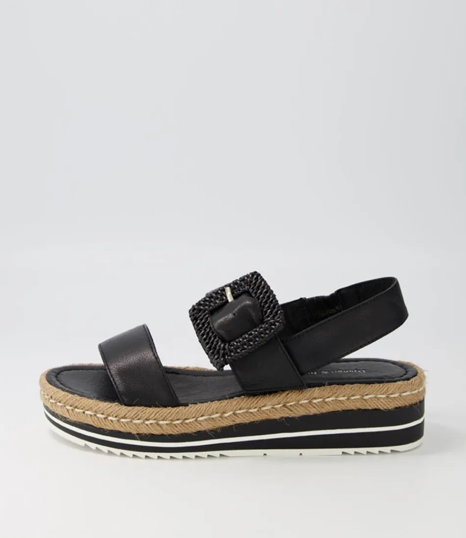 Women DJANGO & JULIETTE Espadrilles<Antons Black Leather Espadrilles