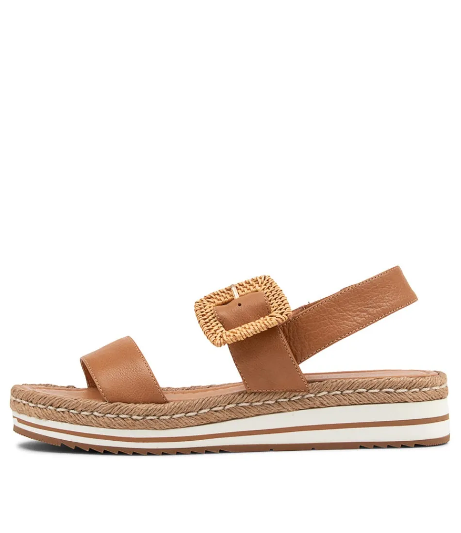 Women DJANGO & JULIETTE Espadrilles<Antons Dark Tan Leather Espadrilles