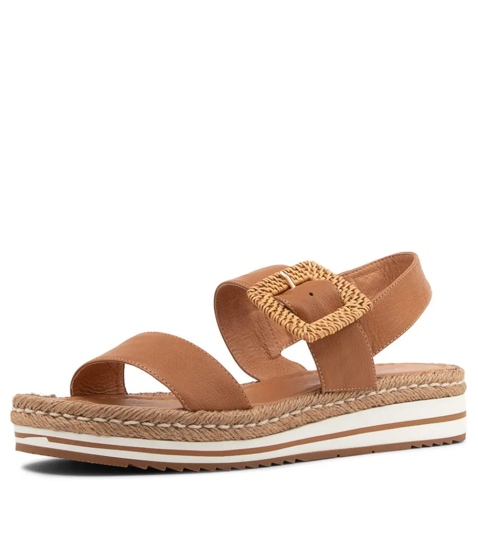 Women DJANGO & JULIETTE Espadrilles<Antons Dark Tan Leather Espadrilles