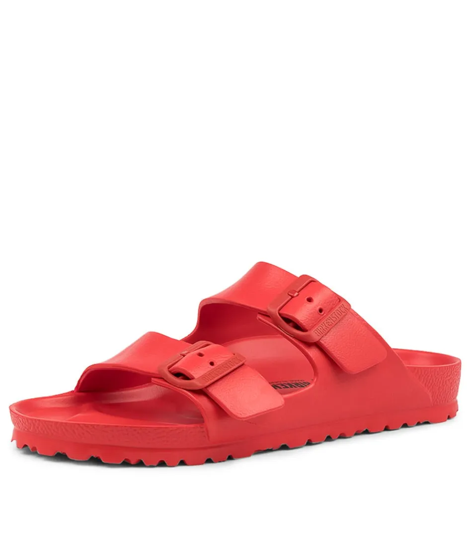 Women BIRKENSTOCK Comfort<Arizona Eva Active Red Eva Slides