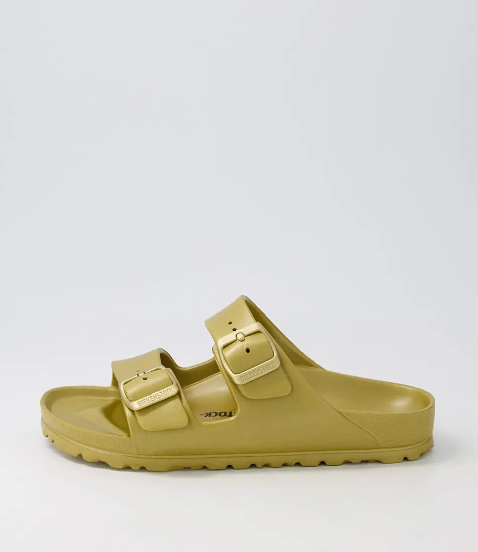 Women BIRKENSTOCK Comfort<Arizona Eva Glamour Gold Eva Slides