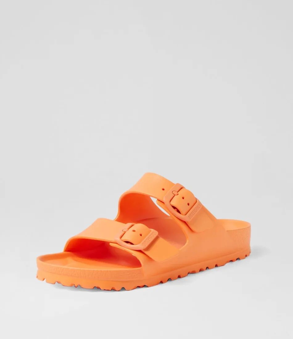 Women BIRKENSTOCK Comfort<Arizona Eva Papaya Slides