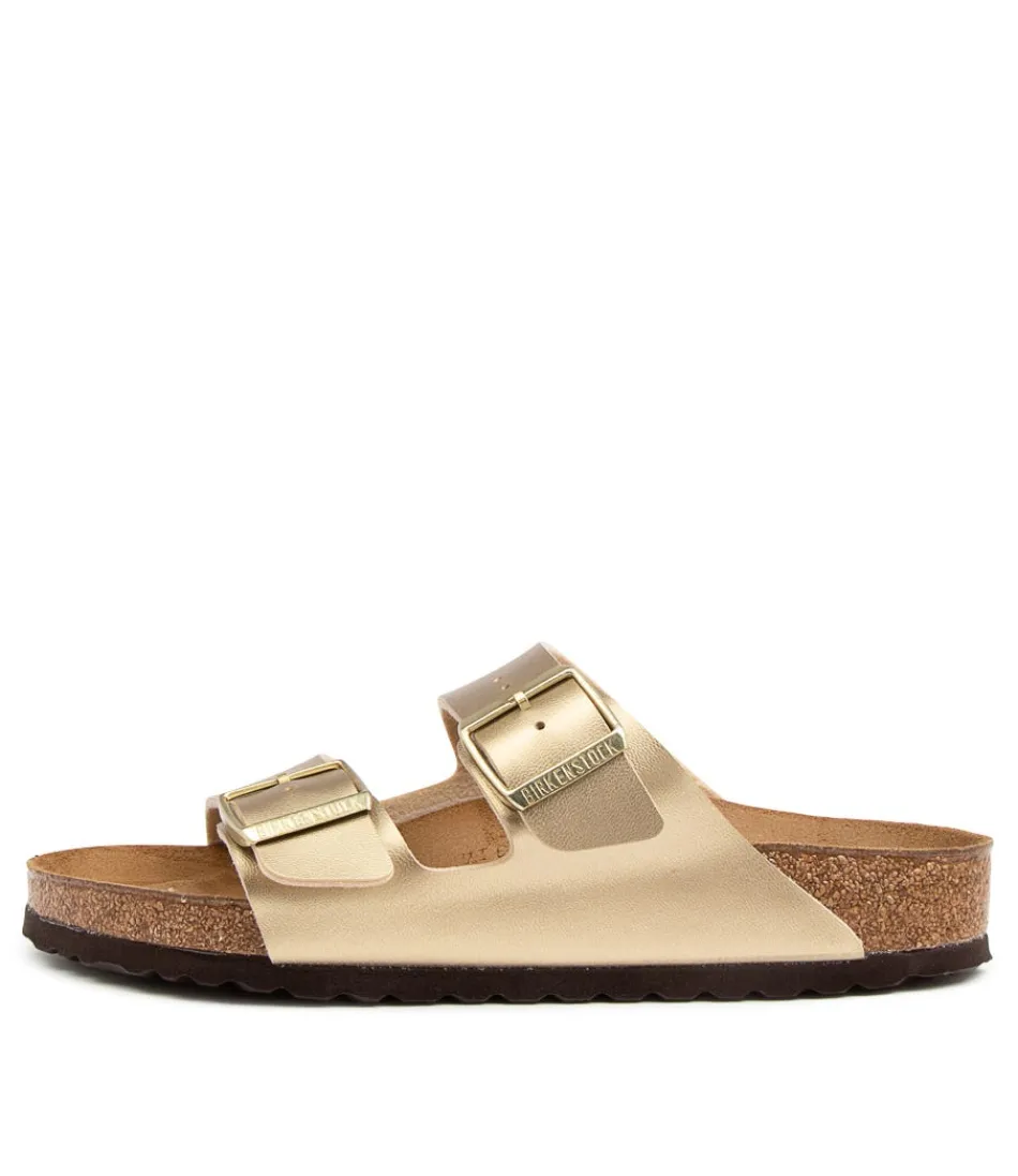 Women BIRKENSTOCK Comfort<Arizona Gold Birkoflor