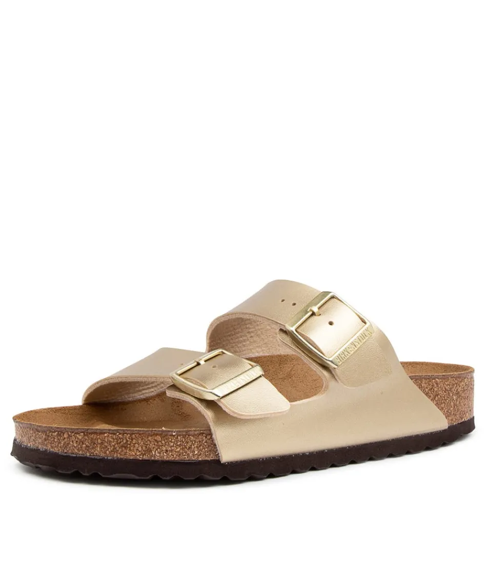 Women BIRKENSTOCK Comfort<Arizona Gold Birkoflor