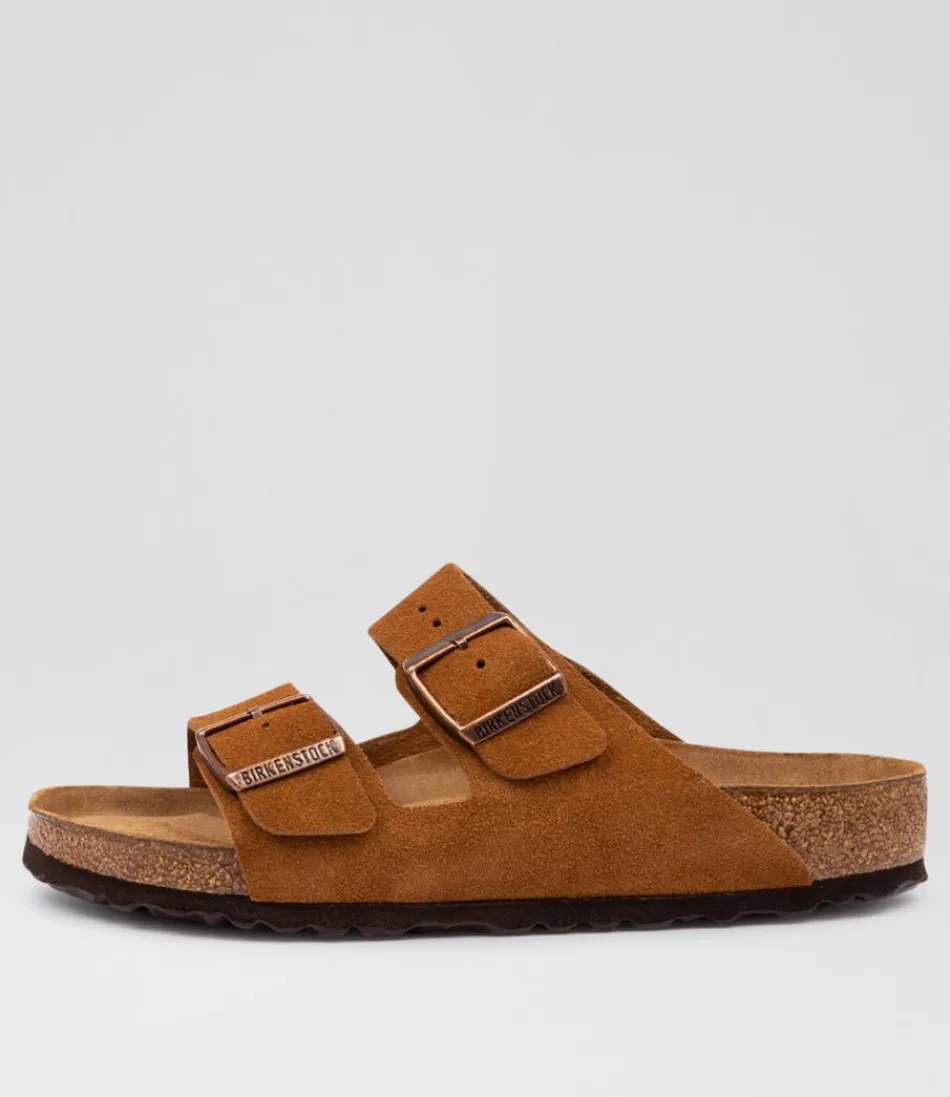 Women BIRKENSTOCK Comfort<Arizona Sfb Su W Bk Mink Suede